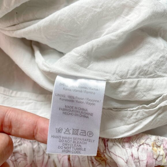 Sau Lee Posey Dress Floral Ruched Size 10 - Picture 10 of 15